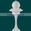 Simple Saucer Shape Fiber Glass Water Fountain With Led Ball