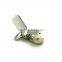 High Quality Stamping Steel Metal Suspender Clip with plastic teeth inside for garment, cloth clip