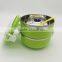 Round shape stainless steel takeaway food container with handle