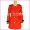 Newest arrival OL simple worsted coat with belt for women