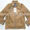 Polo collar Winter coat mens pu jacket with pocket
