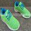  stock lot fashion mesh flyknit sports running shoes woman breathe freely