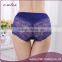 Wholesale mid-waist hot top selling seamless women's sexy lace transparent panty