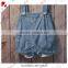 girls Washed Eyelet Overalls viscose fabric Child Clothing overalls Blue fashion eyelet girls casual hot shorts fashion gir