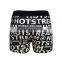 Plastisol Letters Printed Man's Underwear Boxer Cotton Fabric Briefs Shorts