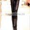 EY0074L Wholesale Women Winter Legging Black PU Leather Leggings