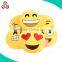 Custom design plush funny emoji keychain