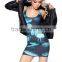 2015 new Summer bangkok dress Digital designer one piece party dress Casual  dresses S119-47