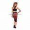 Women Sublimation Capri Plus Szie Leggings Low Waist Pocket Decoration Bulk Printed Leggings