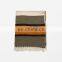 The New Green Orange Wide Striped Scarf In Winter
