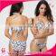 woman sexy Brazilian bikini,hot flower printed harness beachwear bikini