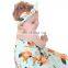 Newborn Baby Swaddle Receiving Blanket With a Matching Headband Set