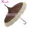 Pongee Fabric Brown Coffee Color Steampunk Community Party Straight Sun Umbrella
