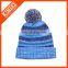 2017 Custom knitted pom pom hat in winter