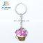 Jiabo custom potted plant beautiful flower metal keychain