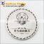 Fashion zinc alloy custom brand logo bag and handbag metal tag label dog tag