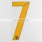 Sports numbers heat transfer polyester film for clothing