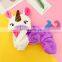 Pet apparel Dog clothes Rainbow Unicorn four feet winter cosplay clothes