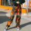 Women Hot Cargo pants High Waist Loose Streetwear Baggy Printed Hip Hop Joggers Pants Tie Dye Trousers