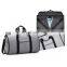 grey 2 in1 garment duffle bag waterproof and dustproof business mens hanging travel suit bag