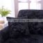 Household Decoration Protect High Elastic Breathable Stretch Sectional I Shape Embossed Velvet Sofa Couch Cover For Home Decor