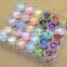 acrylic uv gel nail art tips set glitter dust powder make up mixed