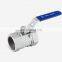 SS304/SS316 1pc Ball Valve Reducing Port Screw Ball Valve BSP NPT Female Ball valve