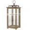 Custom Decorative Lanterns Fanal Wooden Candle Holder Rustic Wood Lanterns For Home Decor