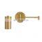 Minimalist Golden Nordic Metal LED Wall Lights Folding Telescopic Long Pole Decorative Wall Lamp