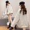 Sweet age-reducing warm lamb coat female western style loose women's coat 21 autumn and winter square collar cardigan female