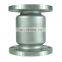 Stainless Steel 304 Water Flow Control 4 inch Vertical Spring Loaded flange connection Check Valve