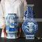 blue and white porcelain hand painted ceramics vase for home decor