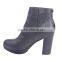 Manufacturing woman forester back zipper boots design your own high heel boots