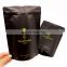 Customized Reusable Black Matte Packaging Bag Aluminum Foil Plastic Bag For Food Packaging