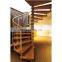 Ornamental indoor steel wood spiral staircases