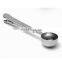 New Stainless Steel Metal Coffee Long Handled Tea Spoon with Bag Clip