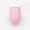 Hangzhou Watersy Colorful Outdoor Egg Shaped 12oz vacuum insulated stainless steel travel mug tumbler with lid