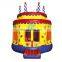 Hot sale birthday cake new inflatable bouncy bounce pvc house