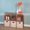 Non-woven Foldable Fabric Storage Bins Cubes drawers with 2 metal handles