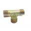 ac carbon steel plumbing hydraulic hose male tee fittings