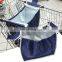 Practical OEM Supermarket Insulated Reusable and Go Shopping Trolley Cooler Bag Collapsible Grocery Tote Bags with Handles