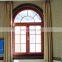 PVC curve casement  Windows America Europe style windows  pvc casement windows with crank shaft top arch