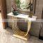 Luxury console tables gold frame marble console table morderm