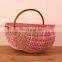 High Quality Custom Color Rattan Picnic basket braided wicker Storage basket with Handle ecofriendly Wholesale Supplier