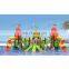 Commercial kids outdoor playground equipment water park slides for sale