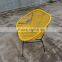 New design best material garden furniture black chair outdoor modern sofa chair