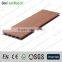 Barefoot friendly wood plastic composite flooring