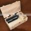 Newly 2015 promotional wooden gift box for wine 2-bottles wooden wine box
