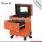 Guangdong factory OEM trolley makeup artist case with wheels rolling