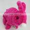 Led eye plush rabbit toy walking with sound